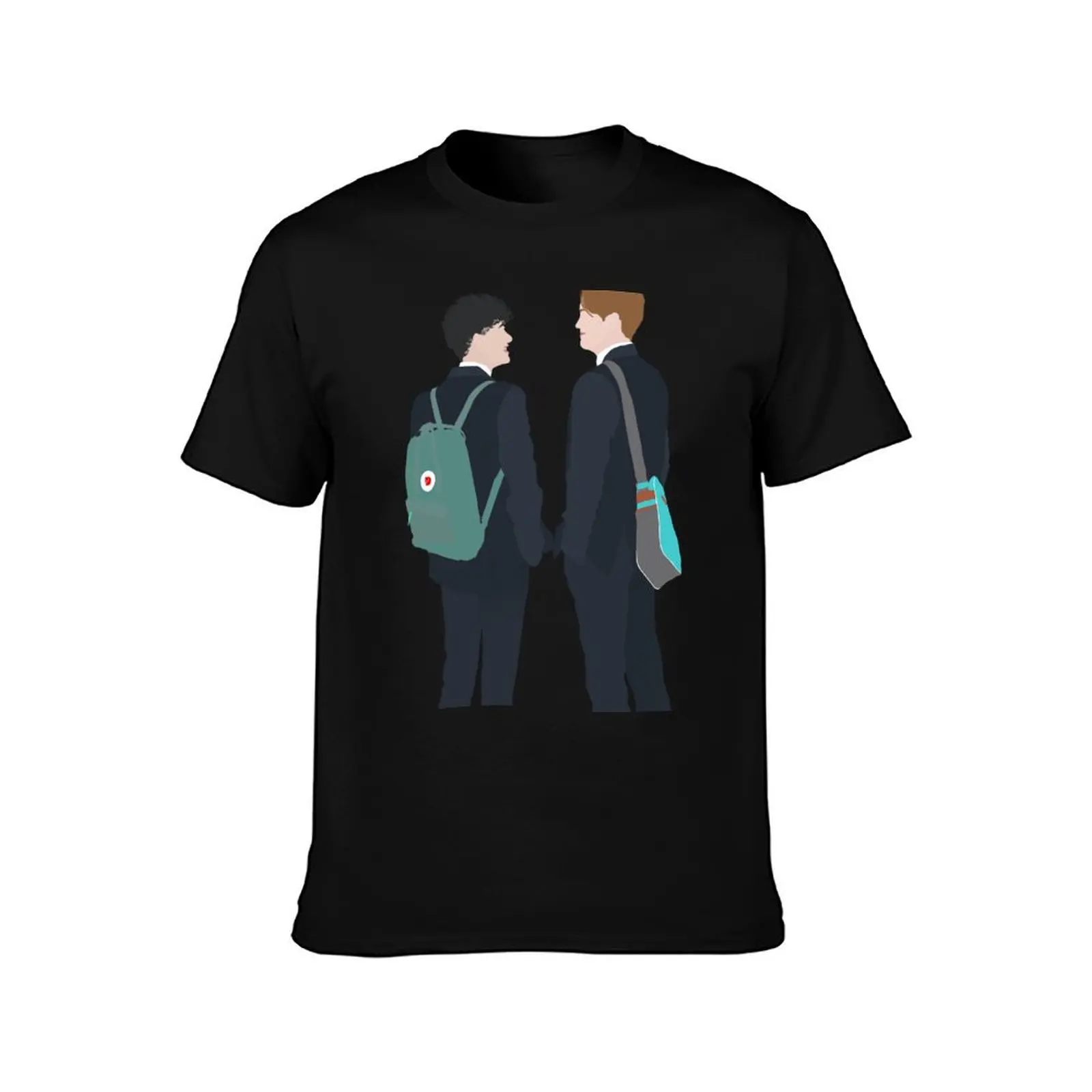 nick and charlie, boy meets boy. boys become friends. boys fall in love. T-Shirt Basic Tee Shirt for Everyday Outfit T-Shirt