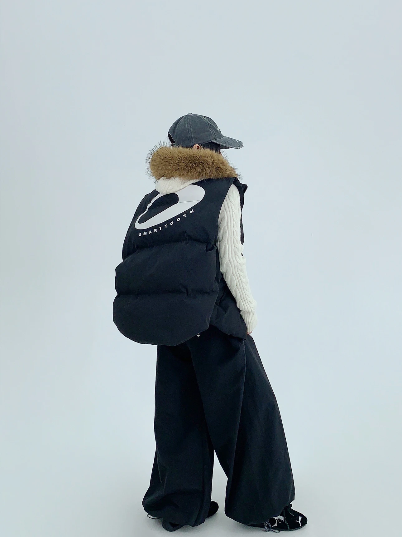 

Утепленный хлопковый жилет женский свободного кроя, повседневный, теплый, с принтом, на молнии, в американском ретро-стиле, уличный стиль