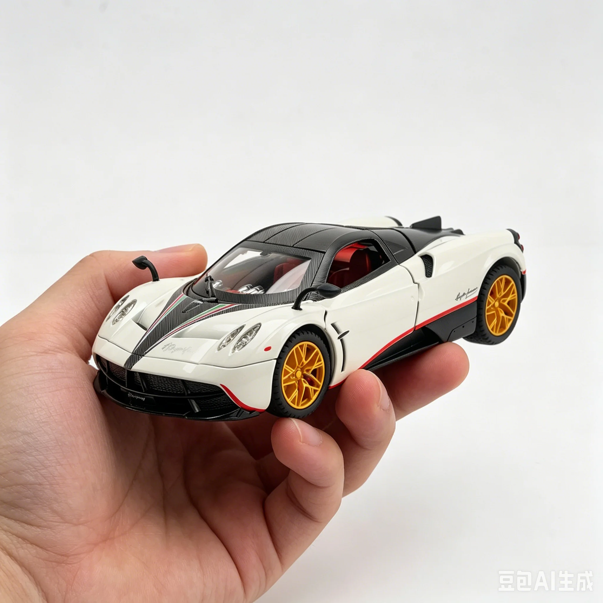 

spray 1:24 Huayra Dinastia Sport Car Model Toys Alloy Diecast Sound Light Door Opened Racing Vehicle For Gift Collection