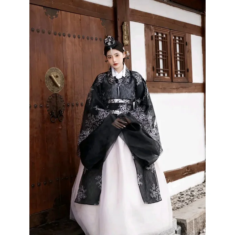 ملابس الهانبوك النسائية الزي التقليدي فستان كوري حديث محسن المحكمة الكورية فساتين الرقص الوطني الهانبوك هانوبوك