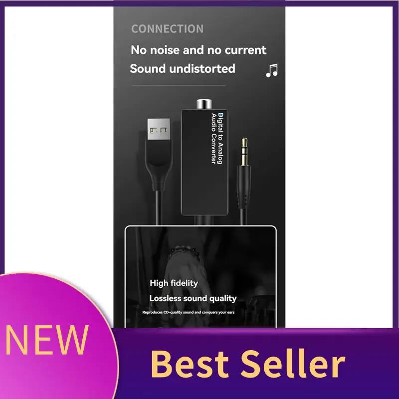 HFES الرقمية إلى التناظرية محول صوت رقمي إلى محوري التناظرية 3.5 مللي متر USB فك محول للتلفزيون ل PS4