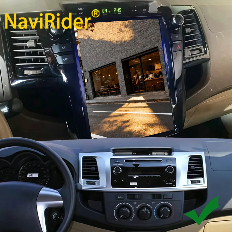 Sí, pantalla táctil Android 14 de 12.1 pulgadas 4G para Toyota Fortuner 2010 GPS Hilux Srv 2012, radio estéreo multimedia para coche, navegación Carplay