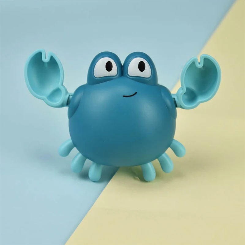Cute Crab Clockwork Bath Toy For Baby Boy Girl Summer Beach Supply Shower Gift