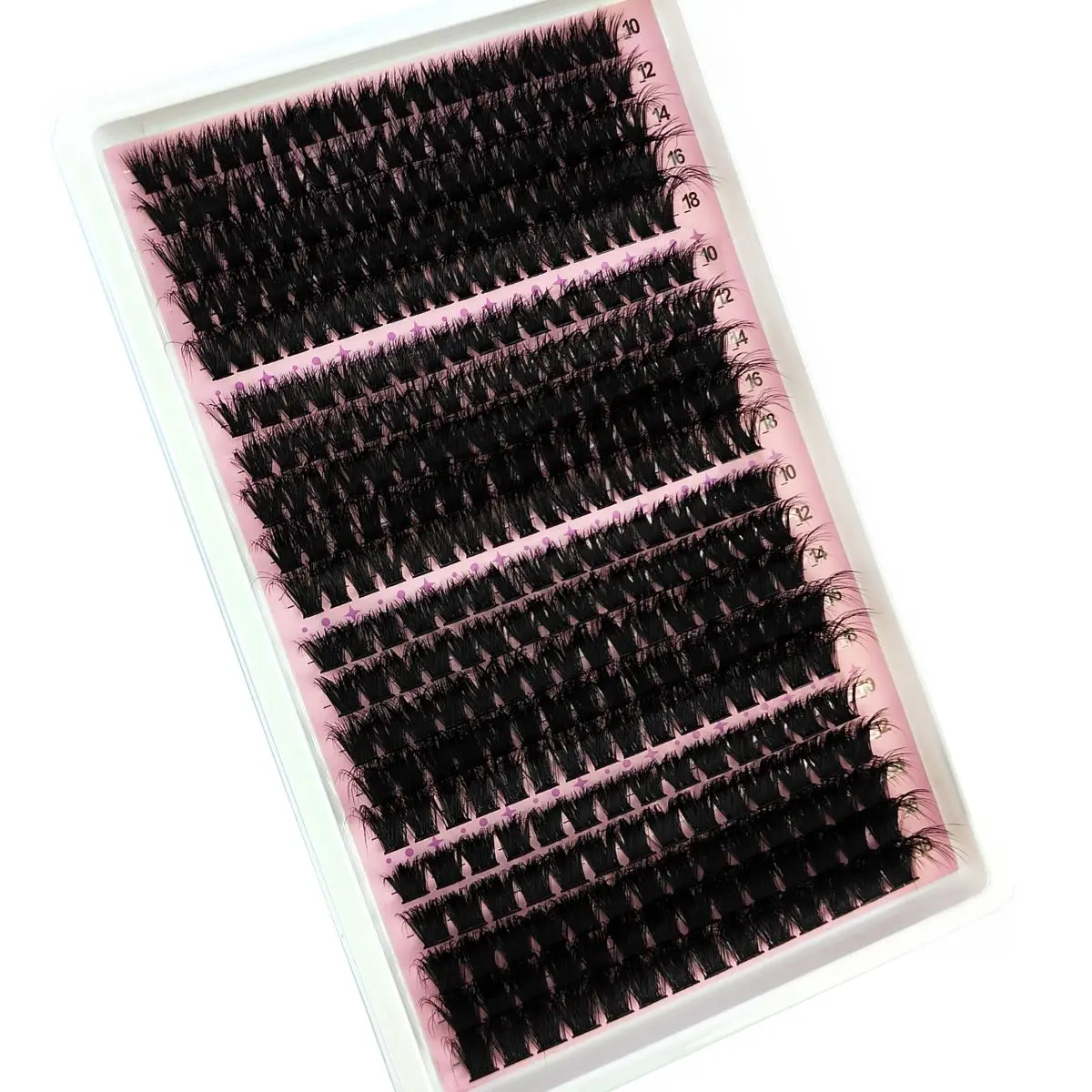 新しい 340/390 個 40-160DMix 8D ふわふわ個別まつげクラスターエクステンションつけまつげ DIY 自宅クラスターメイクアップまつげツール