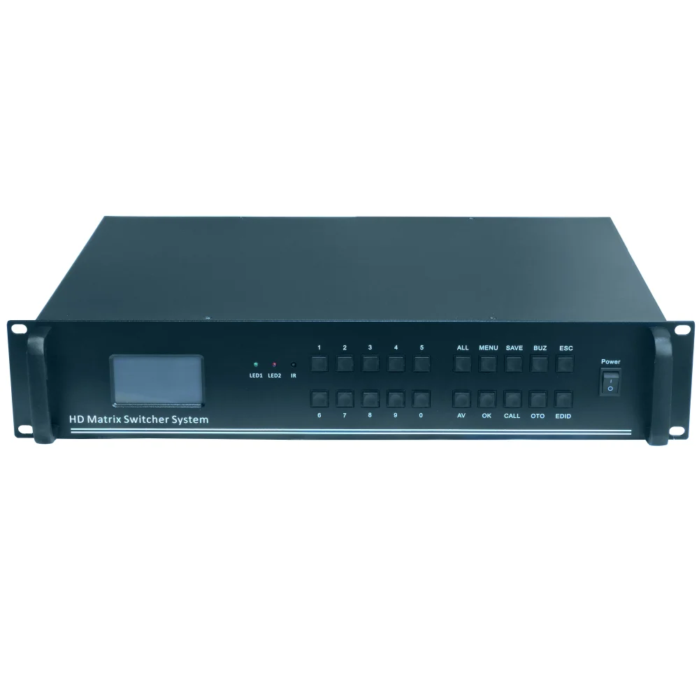 8x8 4K matrix switcher supporting web control and 4K 30HZ signal，Customizable HDMI, DVI, VGA, SDI Inputs and HDMI, VGA, DVI Out