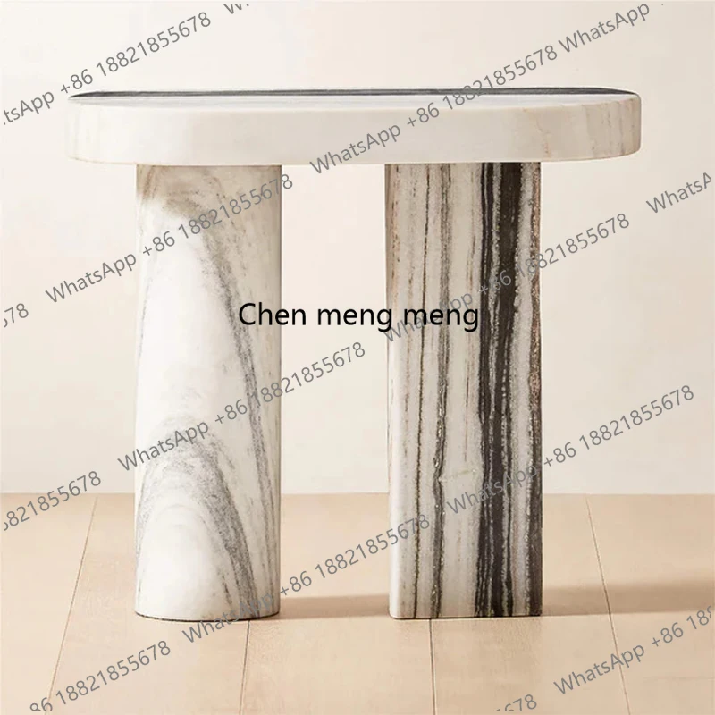 

Italian natural marble edge, modern simple living room, home sofa corner