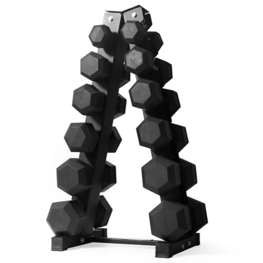 

Набор гексагональных гантелей с резиновым покрытием и подставкой, 5-780 фунтов, для домашнего спортзала, силовых тренировок, с нескользящей рифленой ручкой, шестигранные, не скатывающиеся, усиленные