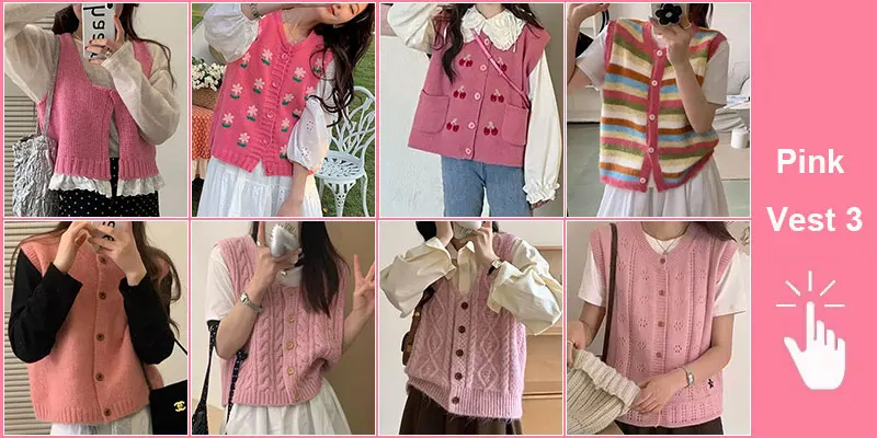 Green Knit Vest Printed Sleeveless Pullover Oversized Women Sweater Vest 2026 New Y2K Vintage Knitwear Women's Autumn Clothing
