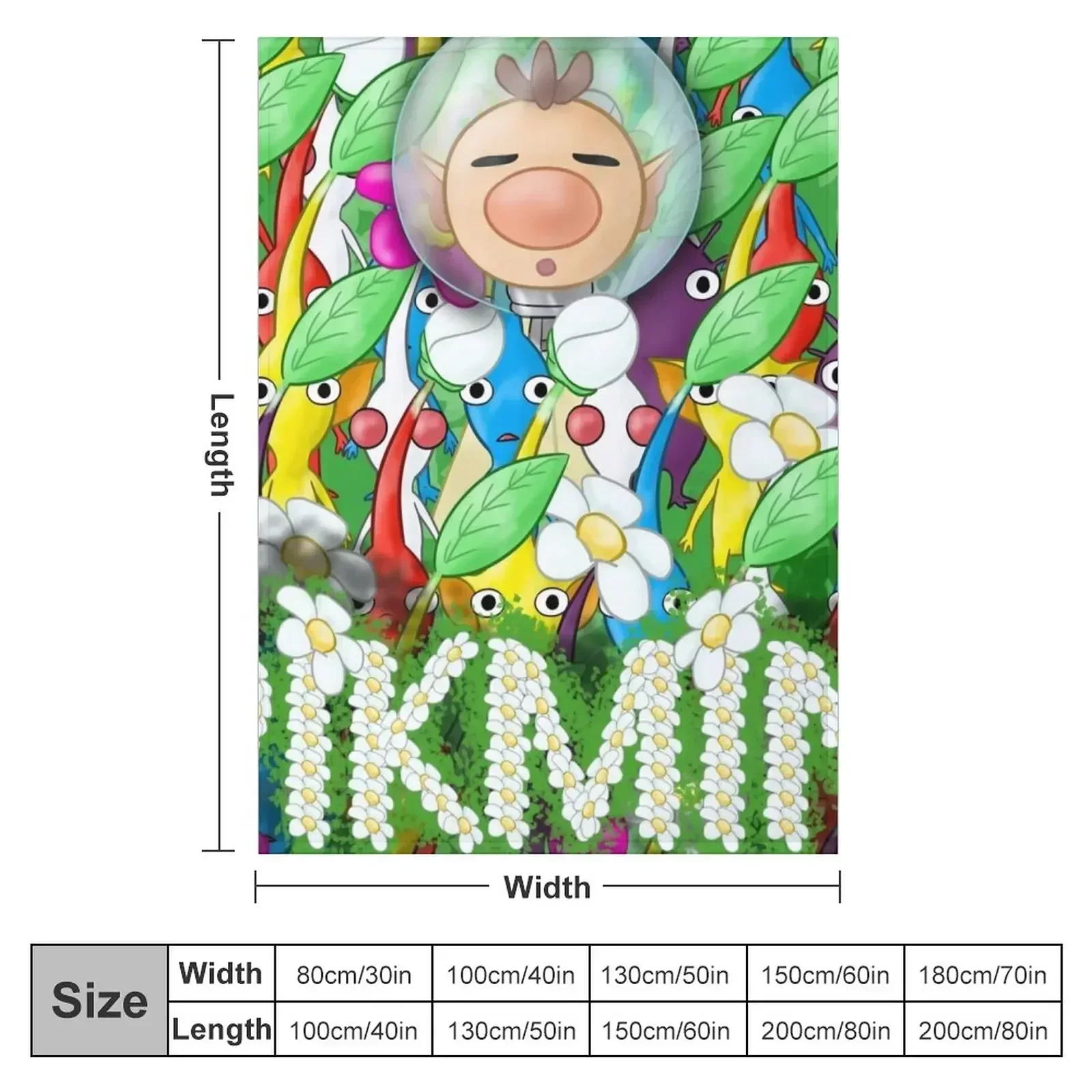 PIKMIN - Crowded Olimar Throw Blanket Bed covers Shaggy Luxury St Cute Plaid Bed Fashionable Sofa Blankets