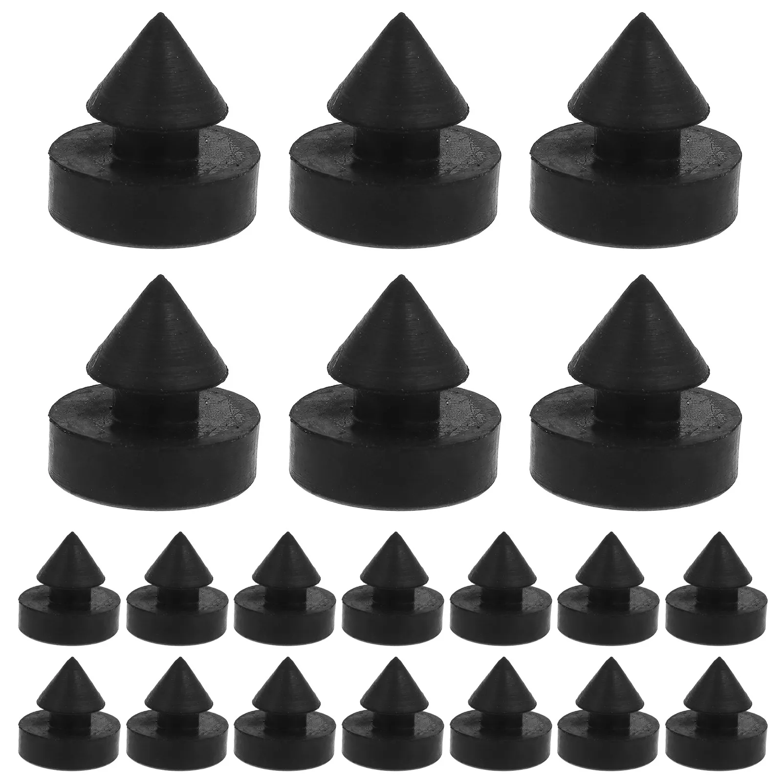20Pcs Rubber Door Bumper Elevator Anti-Collision Nail Shock Absorbing Door Buffer Guard for Residential Commercial Hospital Use