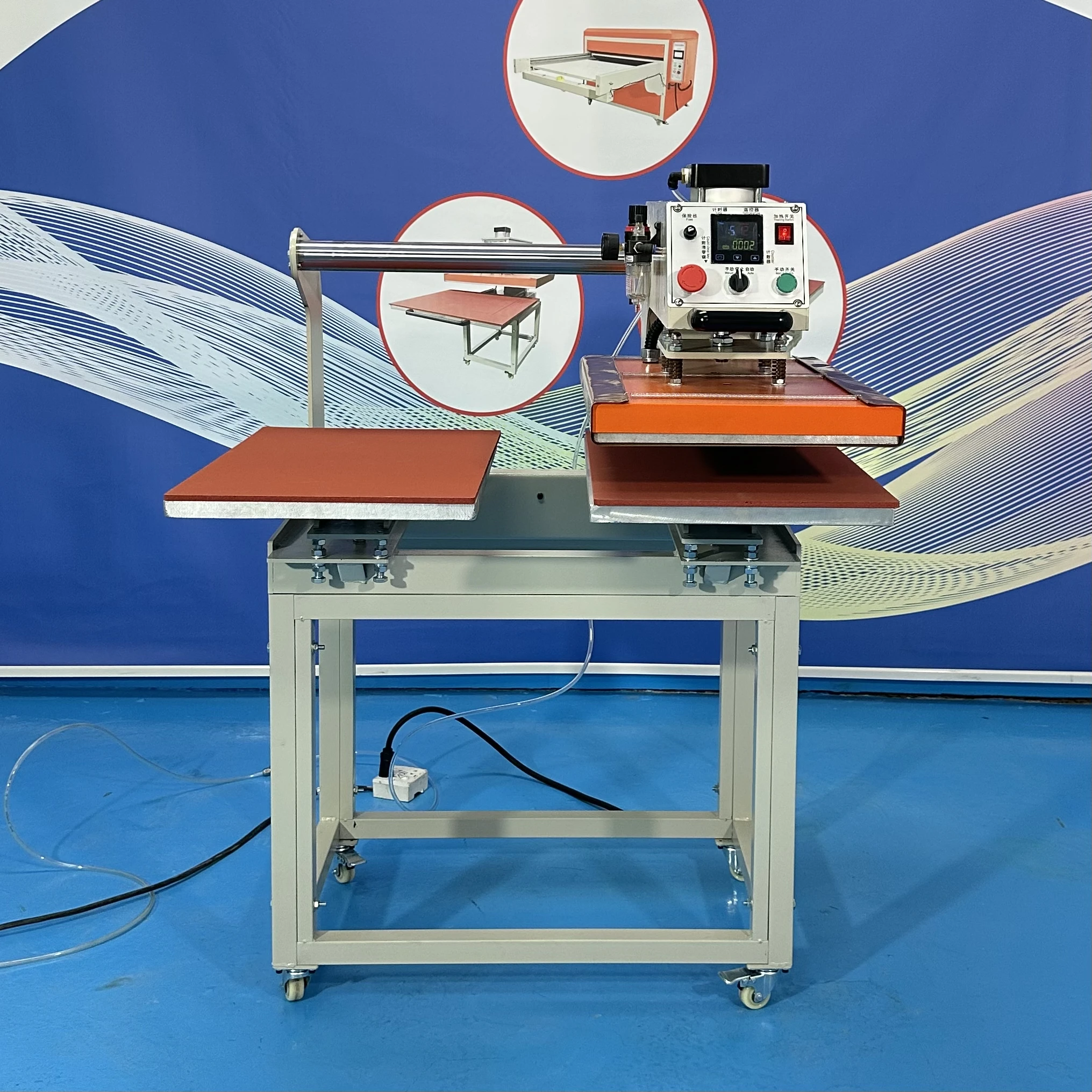 

40x60cm Dual Station Pneumatic Heat Transfer Machine - Industrial Thermal Press