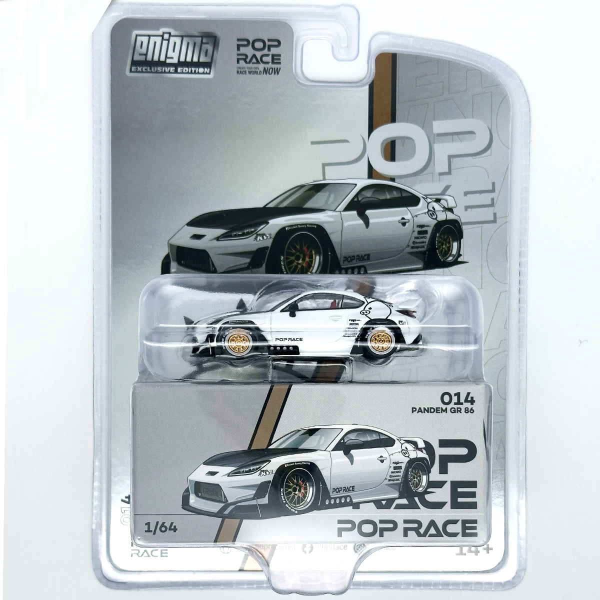 POP RACE 1:64 Pandem CIVIC EG6 Blister Card Diecast Diorama Model Mobil Mainan