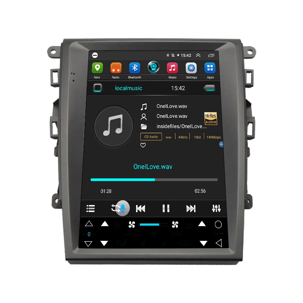 Autoradio Android de 2012 Pouces avec Lecteur Audio Stéréo, Unité Centrale pour Voiture Ford Mondeo ktMK5 de 2020 à 12.1