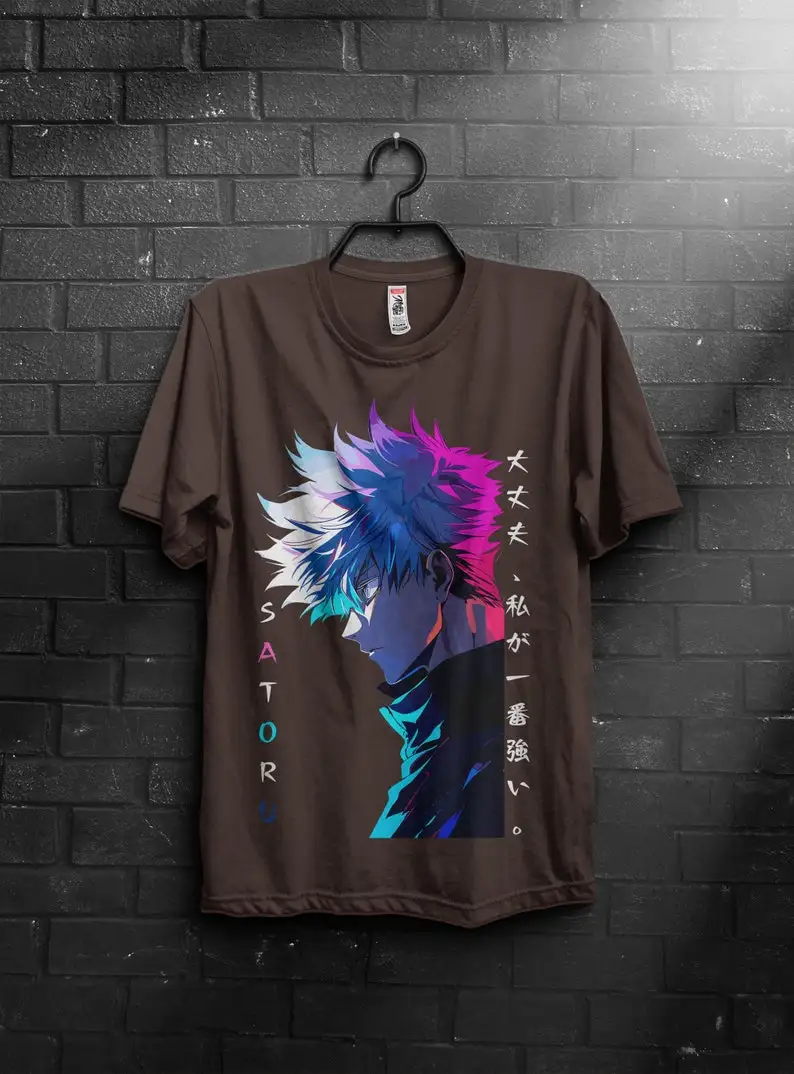 T-Shirt, Geschenk, Geschenk sie, Geschenk Männer, Geschenk Junge Geschenk, Anime, Anime Shirts, Anime Geschenke, Satoru, Jujutsu, Jujutsu Shirt, hand gefertigt, un