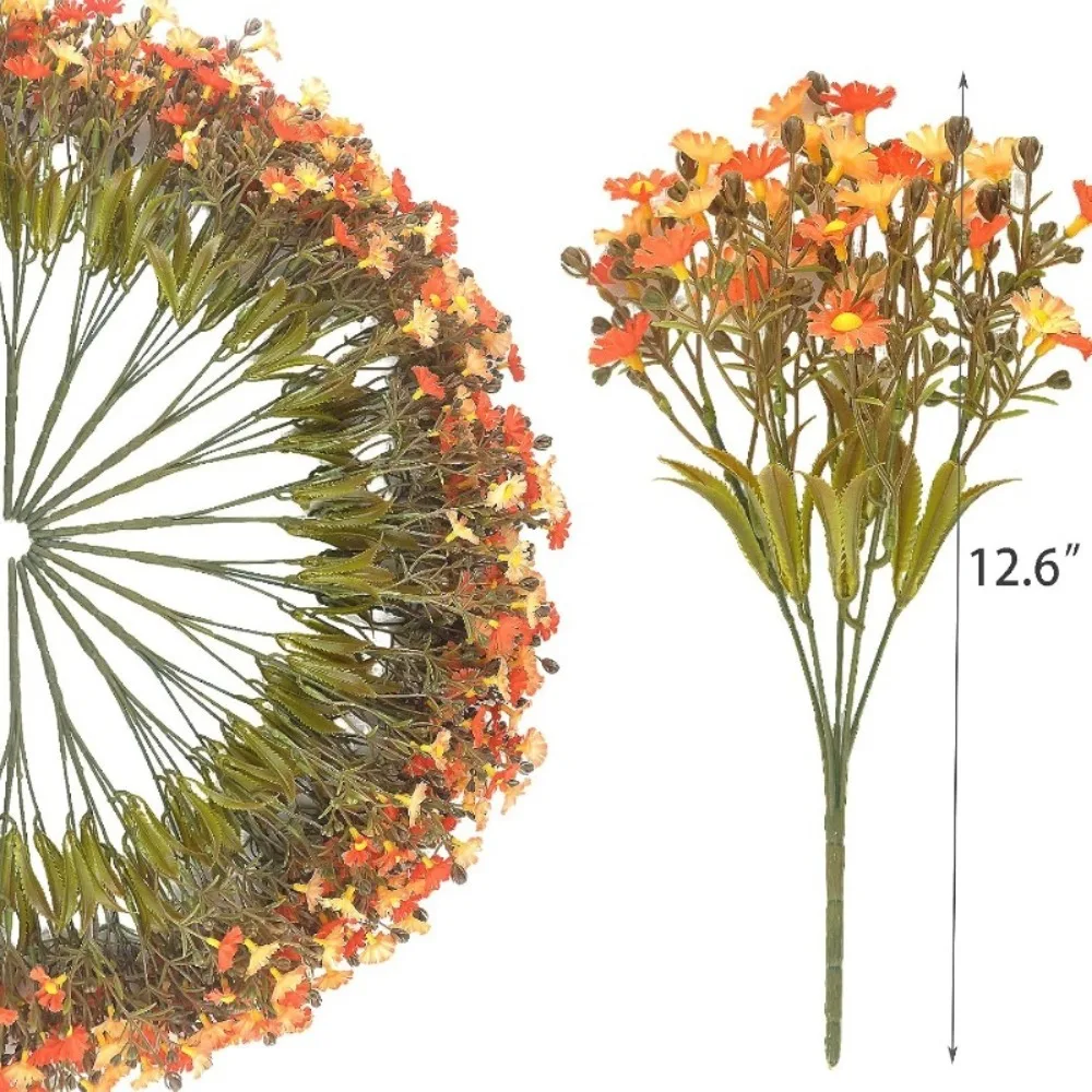33 cm künstliche Gänseblümchen-Blume, gefälschter Seidenstrauß für Zuhause, Raumdekoration, Party, Garten, Hochzeit, Weihnachtsdekoration, DIY-Kranz-Zubehör – Detail 2