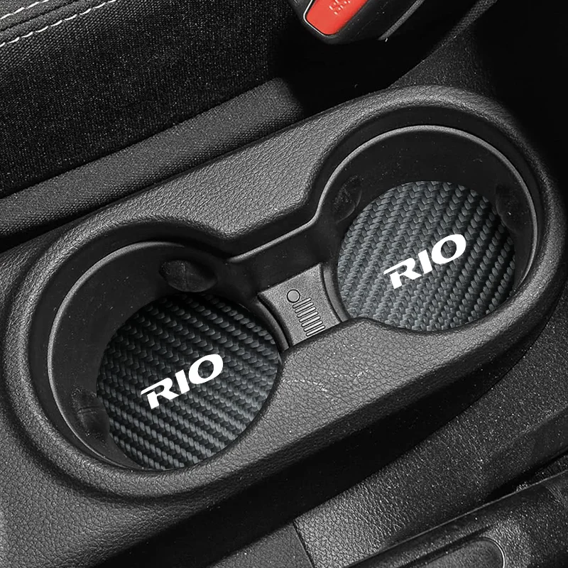 Car coaster storage slot mat car interior decoration supplies suitable for Kia RIO STINGER Seltos K2 K3 K5 EV6 car water coaster