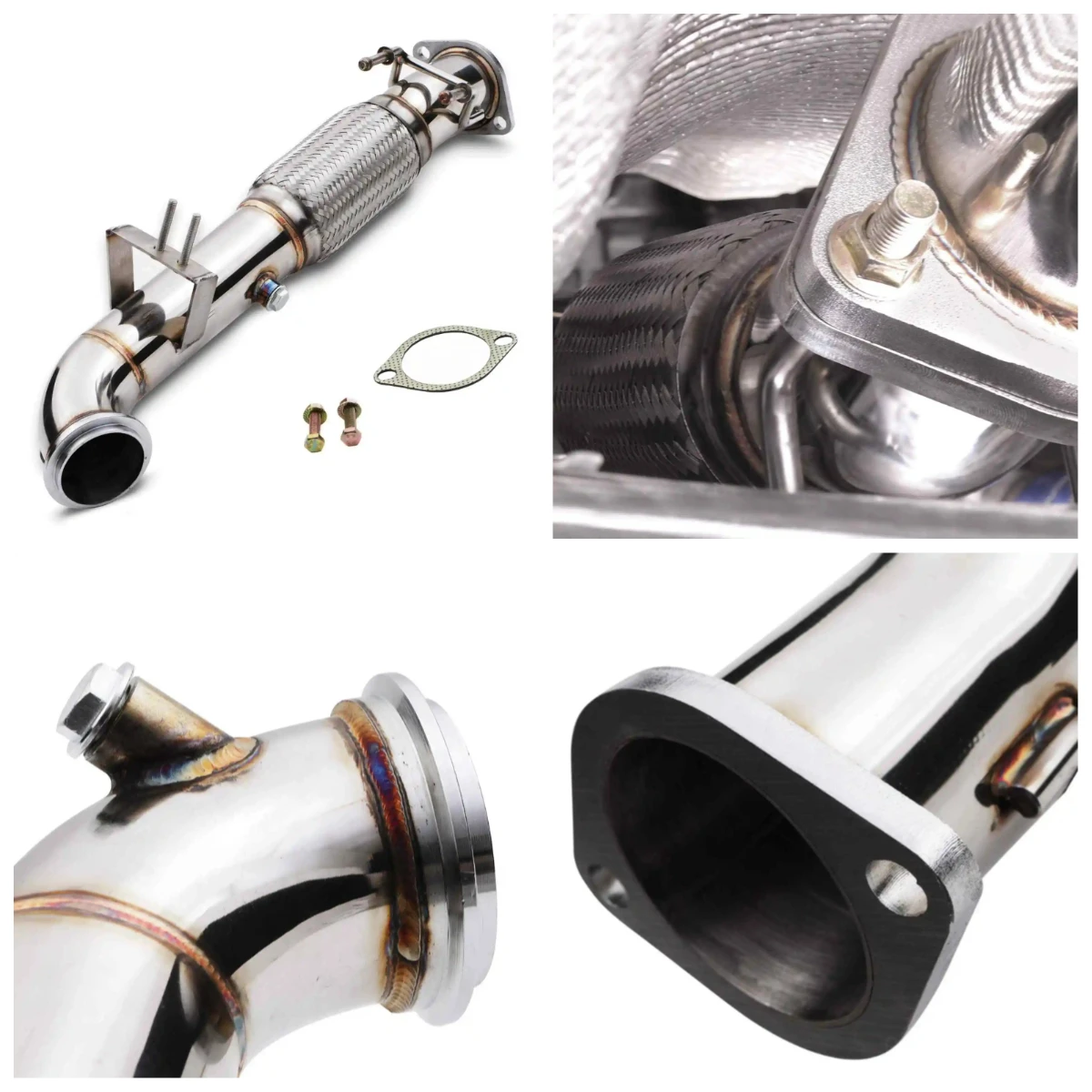 FordfocusMK3 Exhaust Pipe Head Section Exhaust Pipe Catalytic Converter Modified Tail Exhaust System