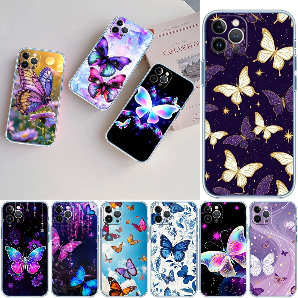 Phone Cases Moto G - Casing Kupu-kupu Warna-warni VY25 untuk Motorola
