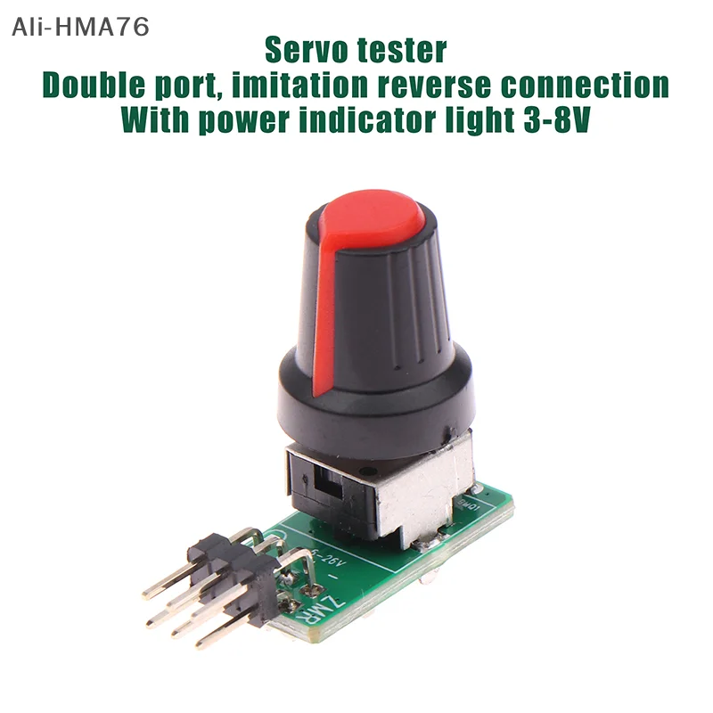 

HMA76-3-8V ESC Mini Servo Tester DIY Brushless Fan Motor Governor PWM Signal Output For RC Aircraft Model Parts