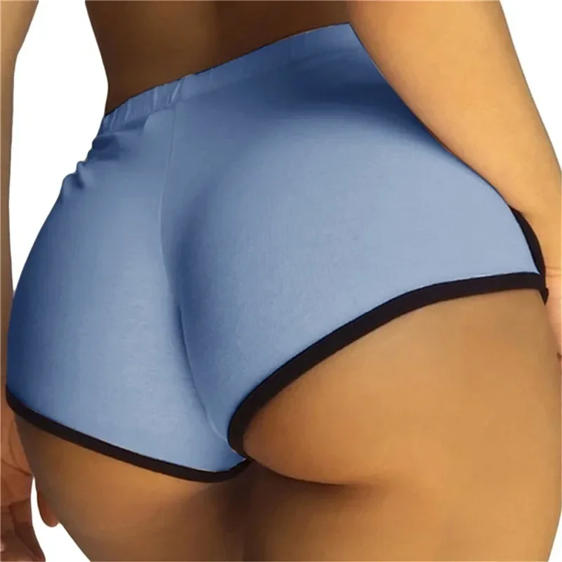 Sexy Solid Shorts For Women Sports Mini Short Casual Shorts For Ladies Slim Fit Mid-waist Elastic Female Pants 2024 New