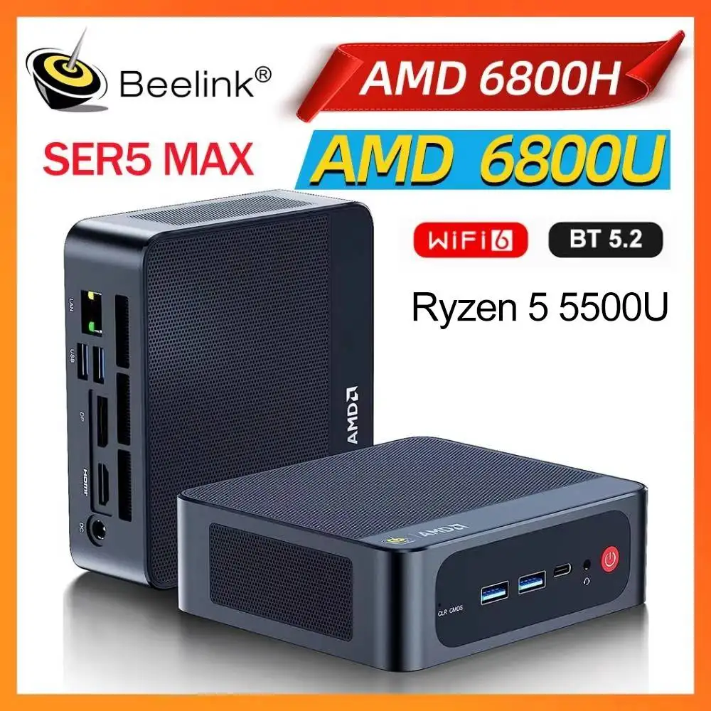 Beelink Mini PC SER5 MAX: La Mejor Opción 0.P para Productividad y Juego en Espacio Reducido
