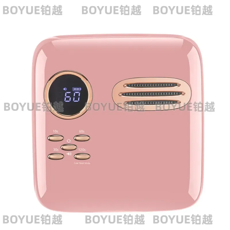 High Power Rechargeable UV LED Nail Lamp Dual Light Source Fast Curing Gel Polish Dryer Retro Manicure Machine for Home Salon
