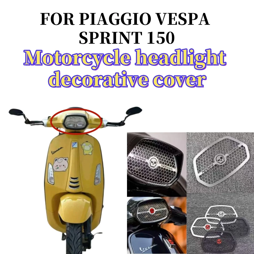 

Motorcycle Lamp Cover Headlight Protector Stainless Steel WireMeshAccessoriesSuitableforPiaggioEctedpaSprint 150 2017 -2020