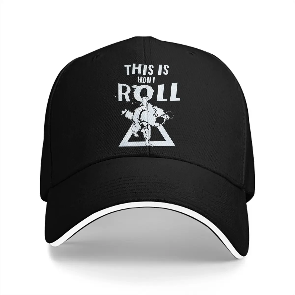 Washed Men's Baseball Cap Lovers This is How I Roll Trucker Snapback Caps Dad Hat Jiu Jitsu BJJ Golf Hats