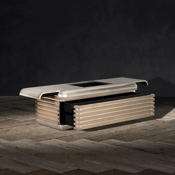 ！@Customize Retro Style Aviator Coffee Table Luxury Unique Design Furniture Brushed Aluminium Nordic Style Dining Table
