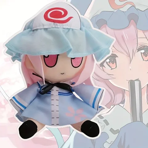 20cm Touhou Project  Anime Peripheral fumo×fumo TouHou Project Yuyuko Stuffed Toy Yuyuko Plush Toys Touhou Kid Birthday Gifts
