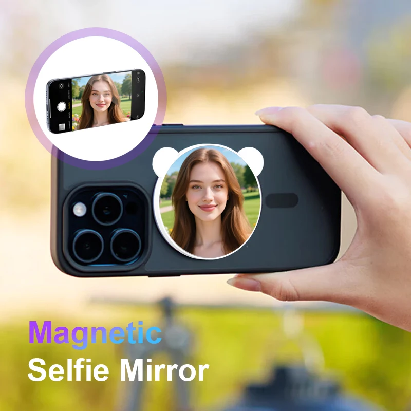 Magnetic Selfie Mirror Smartphone Vlog Live Streaming High-definition Camera Mirror Kit Outdoor Travel Photography Accessories