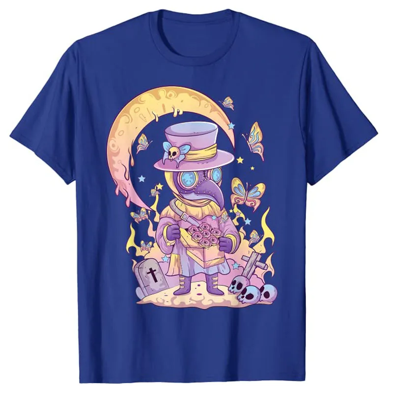 Pastel Goth Cute Creepy Plague Doctor Kawaii Menhera Wiccan T-Shirt Halloween Costume Gifts Anime Aesthetic Girls Clothes