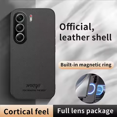 Luxury Business Leather Soft Frame Magnetic Cover For Infinix Tecno Camon 40 Pro Camon40Pro 5G Phone Cases Capa