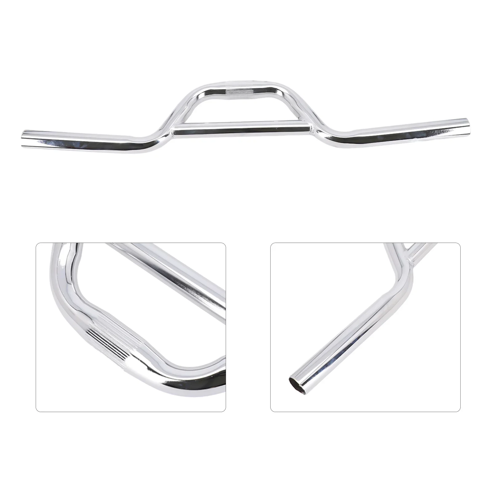 Bike Double Handlebar Swallow 25.4x520mm Aluminum Alloy Road Bike Riser Handlebar Handle Bar Tube Bicycle Parts