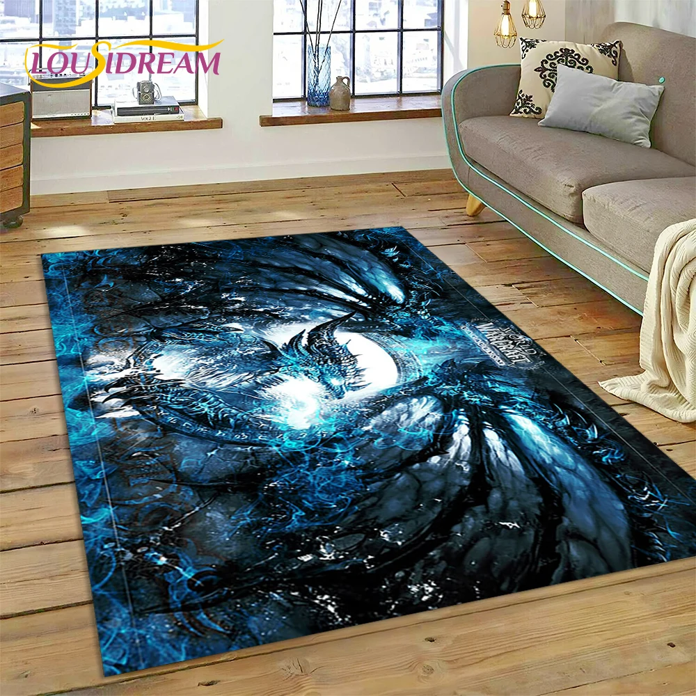 WOW, World of Warcraft  Demon Hunter, Lich King Game Carpet Rug for Bedroom Living Room Home Sofa Decoration,Kid Decor Floor Mat