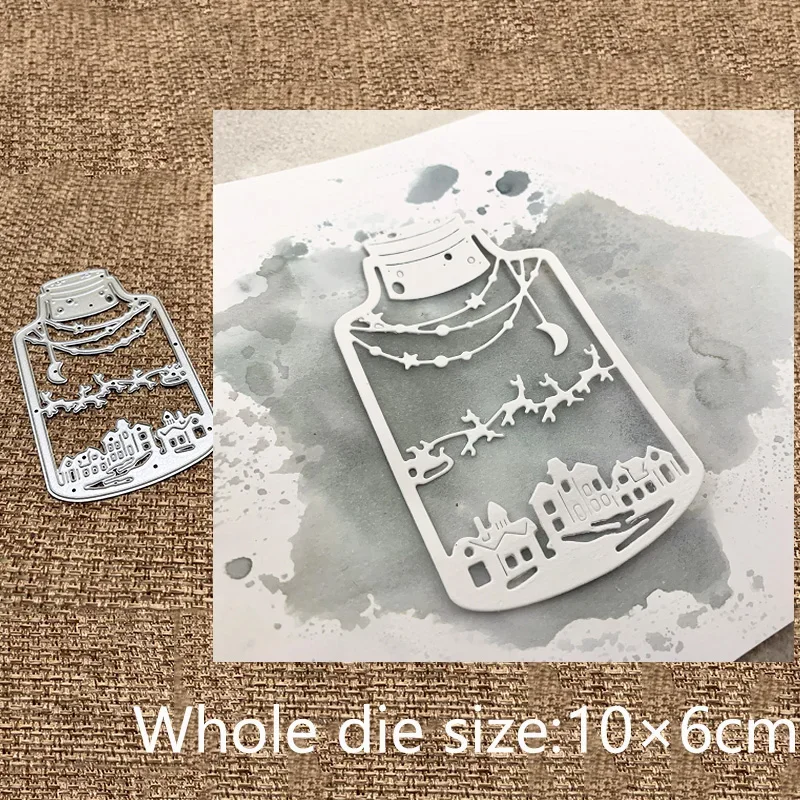 XLDesign Craft Metal stencil mold Cutting Dies scene in a bottle decoration scrapbook die cuts Album Paper Card Craft Embossing