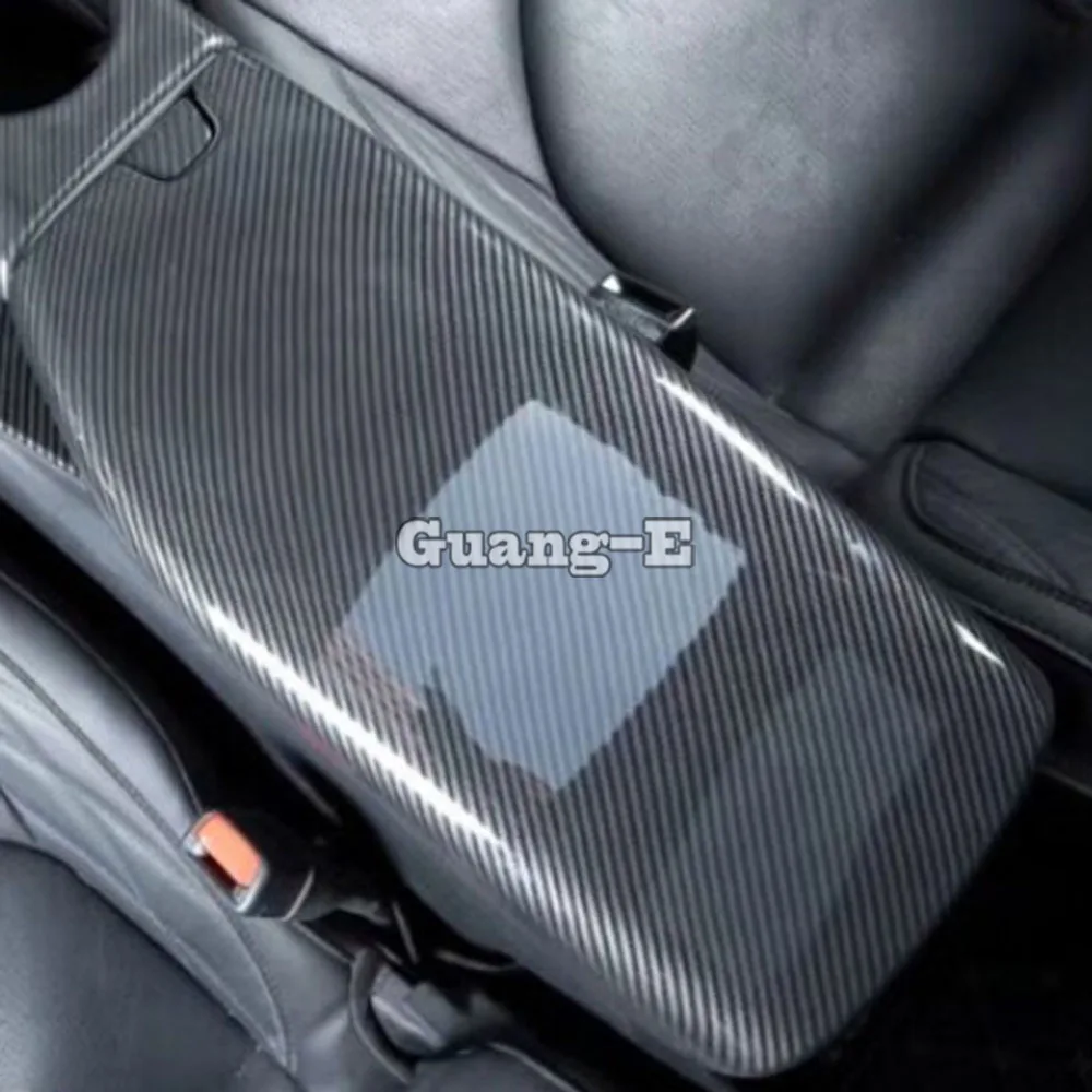 For Toyota Avalon XX50 2019 2020 2021 2022 2023 2024 Inner Trim Center Console Middle Rear Back Tail Cup  Armrest Box Cover 2pcs view 3