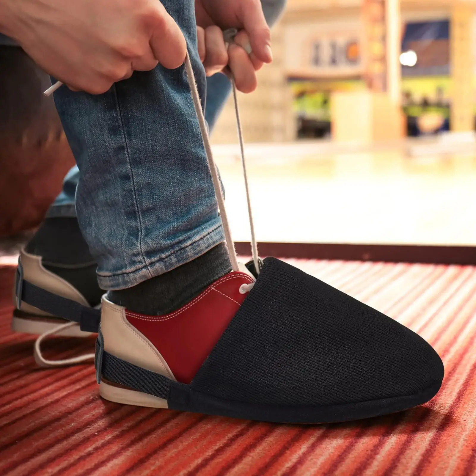 

Чехлы для обуви для боулинга, 1 пара, накладки на переднюю часть стопы, регулируемые, для лиговых соревнований, семейных турниров и тренировок