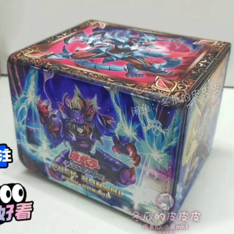25 Styles Diy Self Made Yu-Gi-Oh! Dragonmaid Card Storage Box Ygo Elfnote Regina High-End Leather Card Storage Box Gift Toys