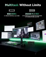 ACEMAGIC AMD Ryzen 5 3501U Mini PC 8GB DDR4 256GB SSD Radeon Vega 8 Triple 4K Display Dual Gigabit LAN Dual M.2 Windows 11 Pro 5