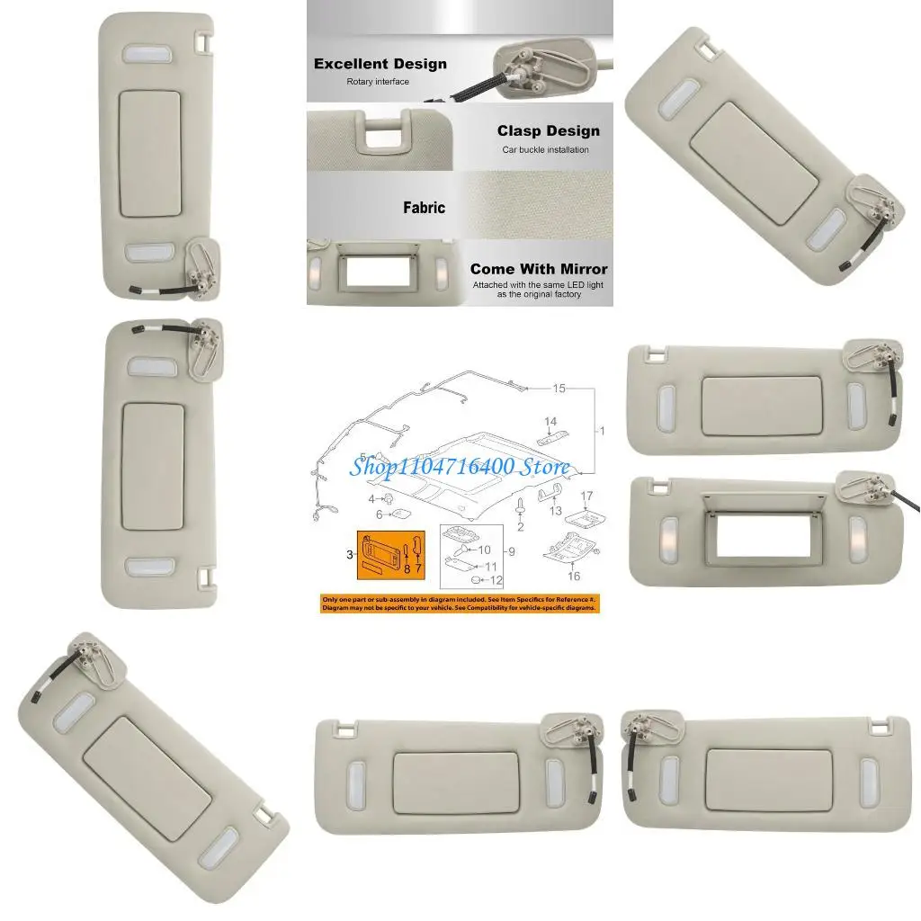 

Y1GD левый/правая боковая солнцезащитные козырьки.