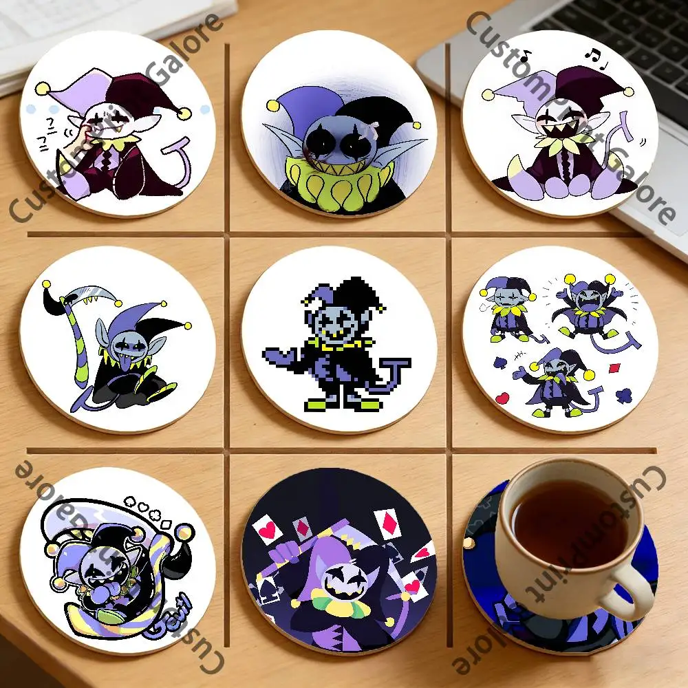 

Jevil Heat-Resistant Pine Coasters Lightweight Sturdy for All Drinkware Easy to Clean