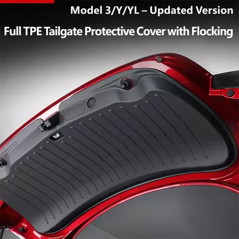 For ‌Refreshed Tesla Model YL/Y/3 2025 2026 Rear Trunk Door Anti-dirt Mat Trunk Tailgate Protection Pad Car Accessories