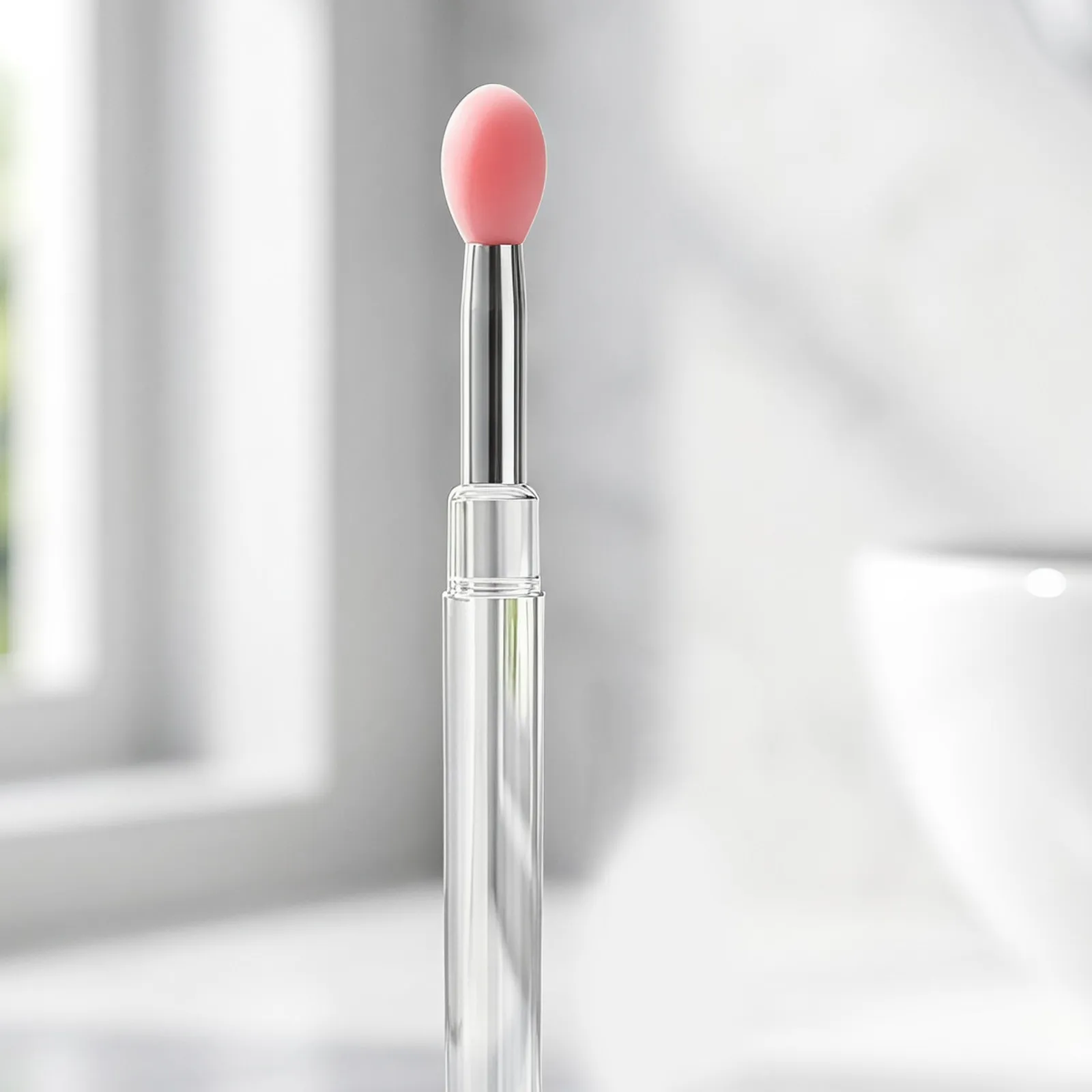 10Pcs Silicone Lip Brush Protective Cap Soft Tip Reusable Makeup Tools Lip Balm Concealer Cream Eyeshadow Blending Round