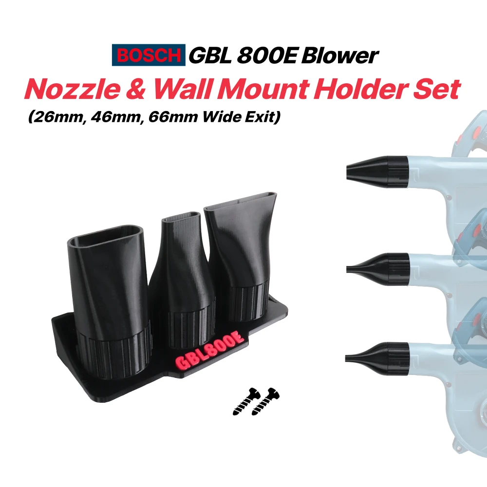 

compatible to Bosch GBL800E Blower Wide Flat Nozzle&Wall mount Set