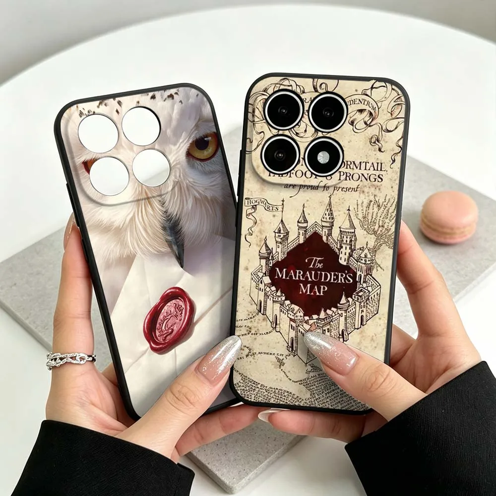 HP Snowy Owl für Xiaomi MI 17 15 15T 15S 14 14T 13 13T 12 12S Lite Pro Max Ultra Handyhülle