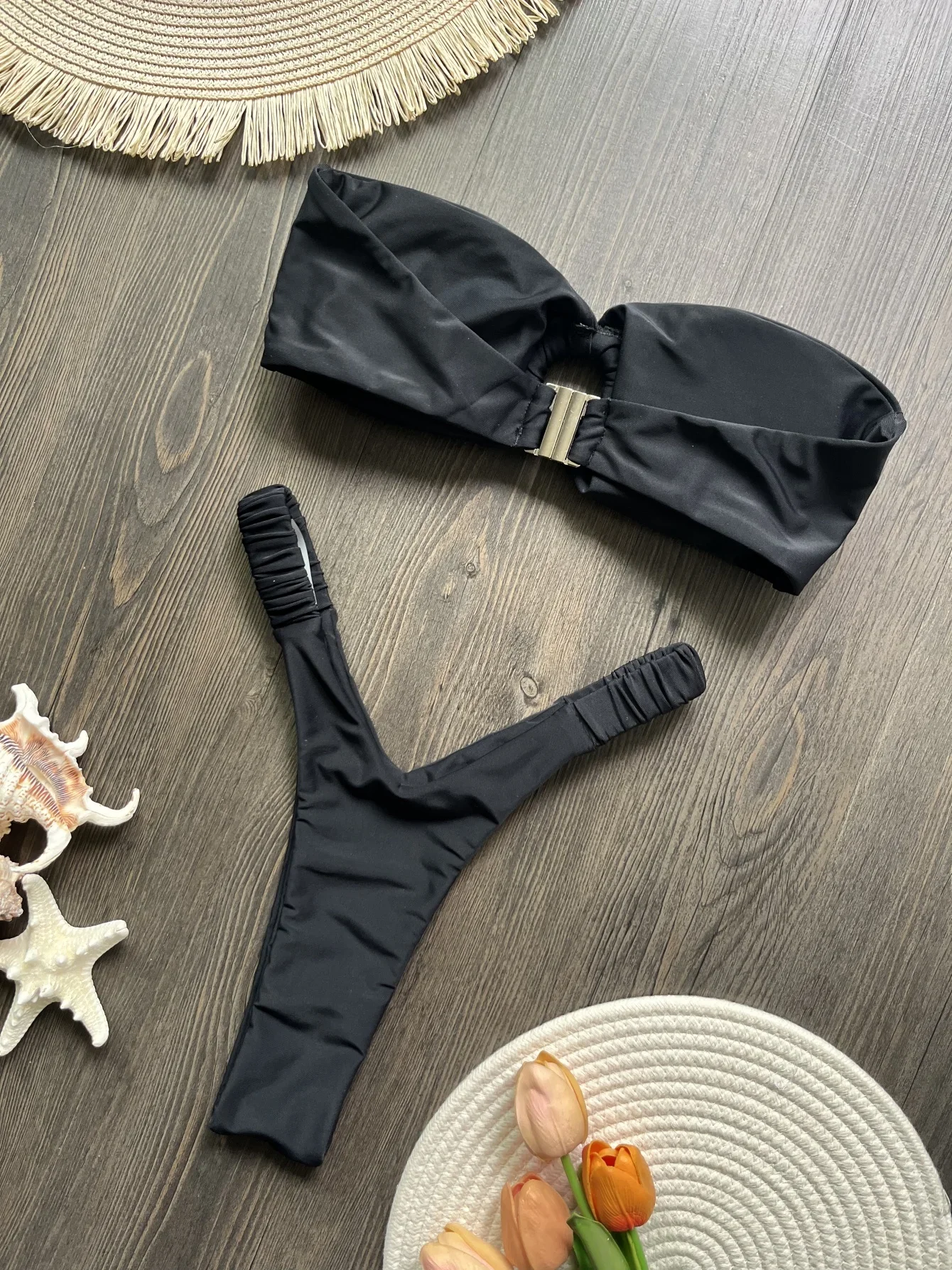 Microbikini con Push-Up para mujer, traje de baño Sexy para mujer, conjunto de Bikini brasileño con Tanga, trajes de baño, ropa de playa 2024