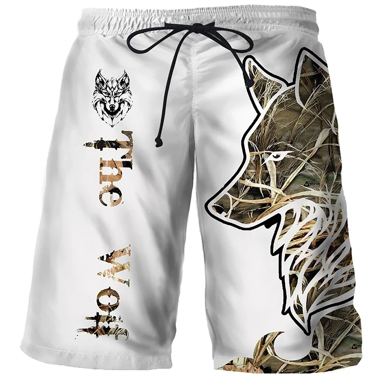 Cool Tiger Lion Wolf Summer Swimwear Shorts Comfortable Surf Board Shorts Quick Dry Swimsuit Sport Trunks Men Beach Shorts Boys