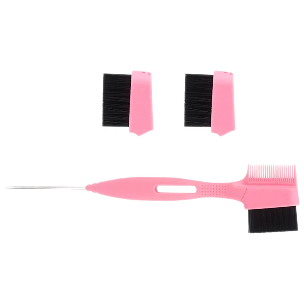 

1Set Portable Eyebrow Comb Brush Double-Headed Replacement Heads Practical Durable for Women Hair Edge Brush Eyebrow Comb