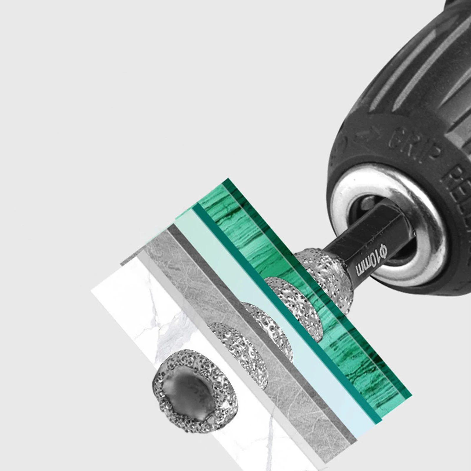 

Cooling Wax Core Dry-drilling Bits For Home Improvement Drilling Stability Required Angle Grinder Conversion Chuck
